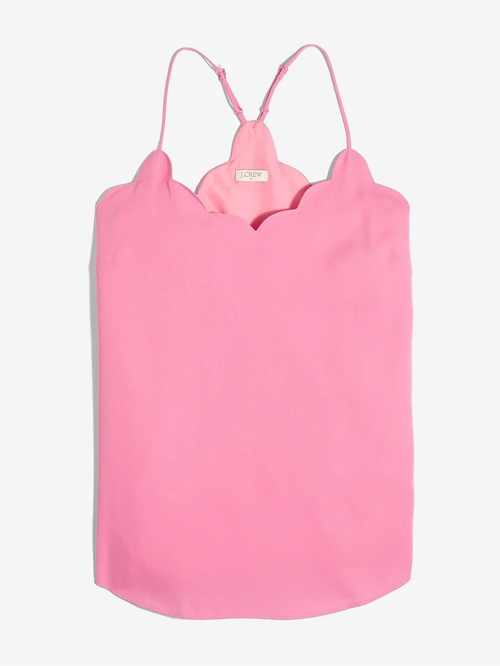 J. Crew Scallop Pink Camisole Top